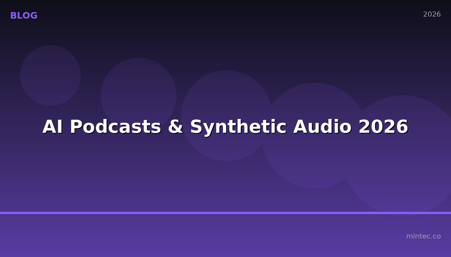 AI Podcasts and Synthetic Audio: The Content Frontier Nobody's Talking About Enough