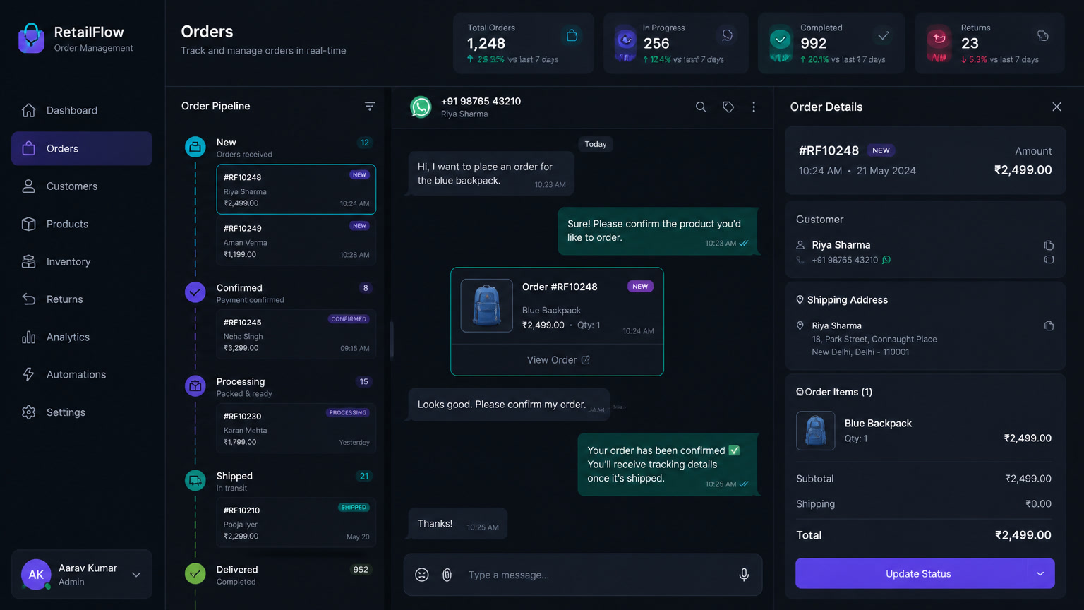 WhatsApp Order Automation for Retail: From Chat to Cash Without Dropping a Single Order