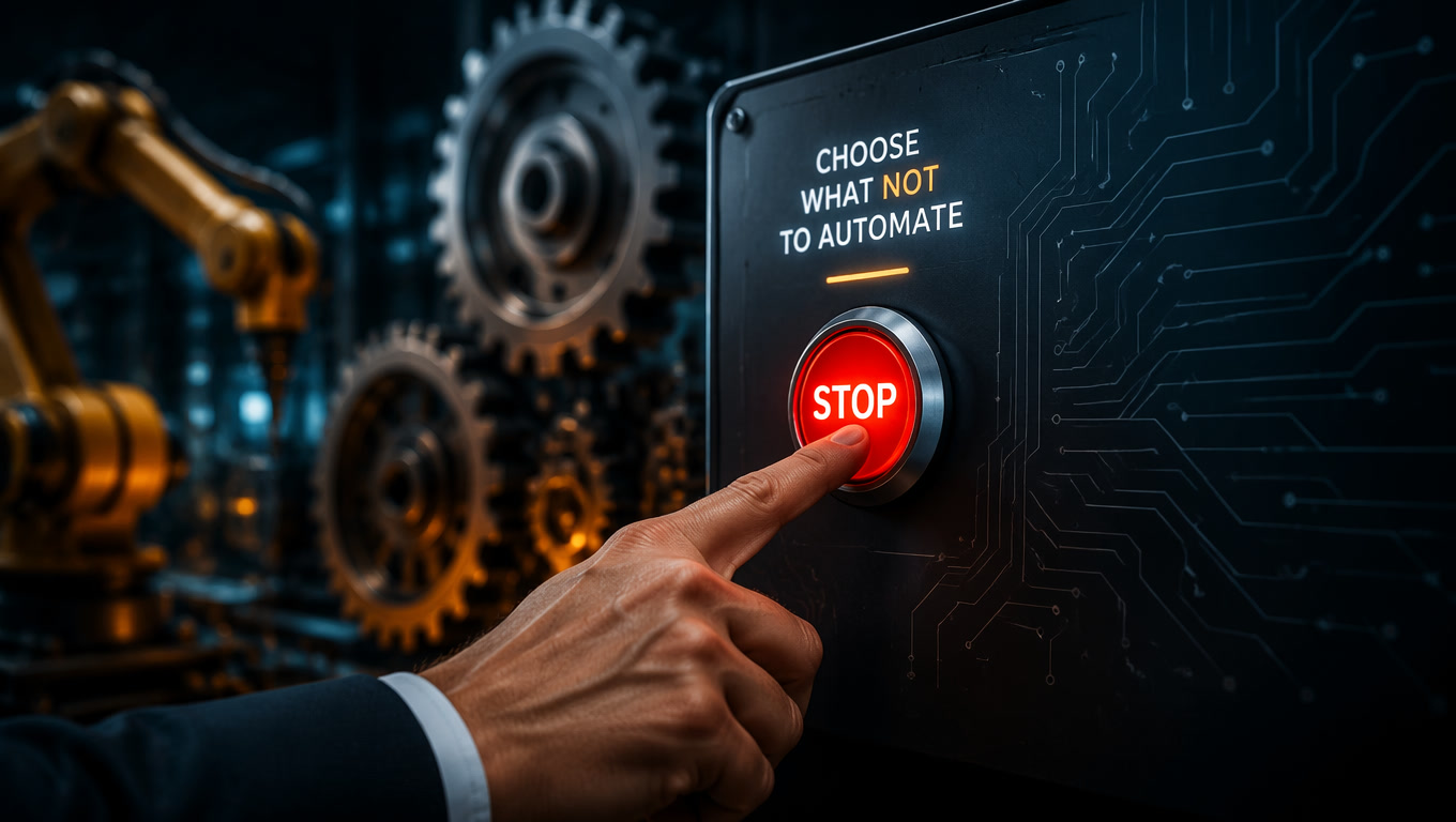 What Business Processes NOT to Automate with AI (And How to Decide)