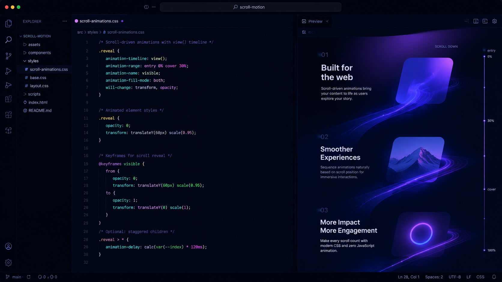 Scroll-Driven Animations and View Transitions: Native CSS That Replaces GSAP and Framer Motion
